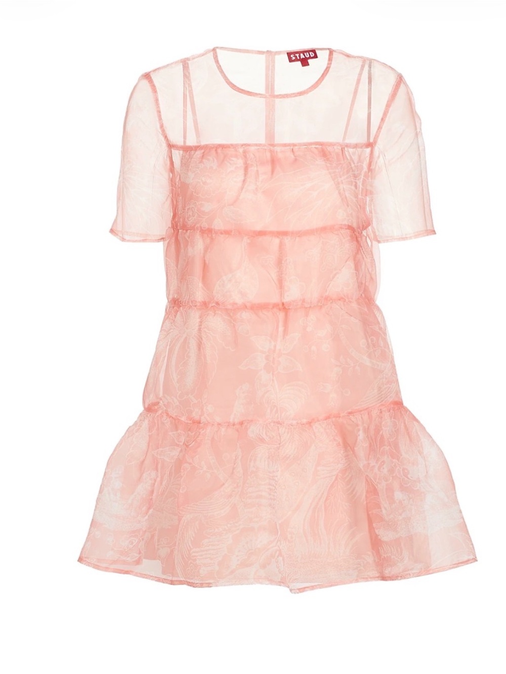 Mini Hyacinth Babydoll Dress, Cherry Blossom Ivory Toile
